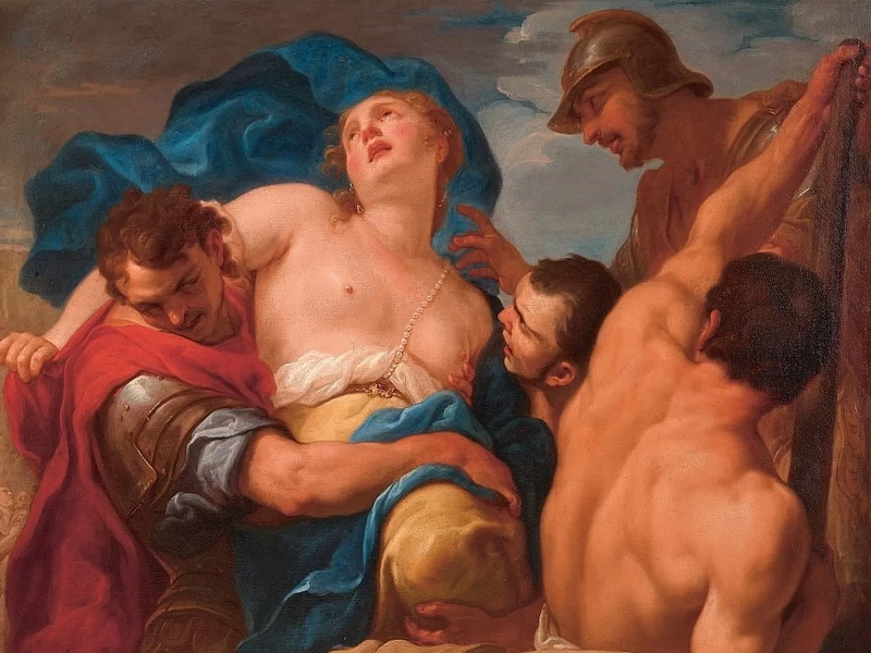 1655-Antonio Molinari - Il ratto di Elena - Northampton Museum and Art Gallery, Northampton
